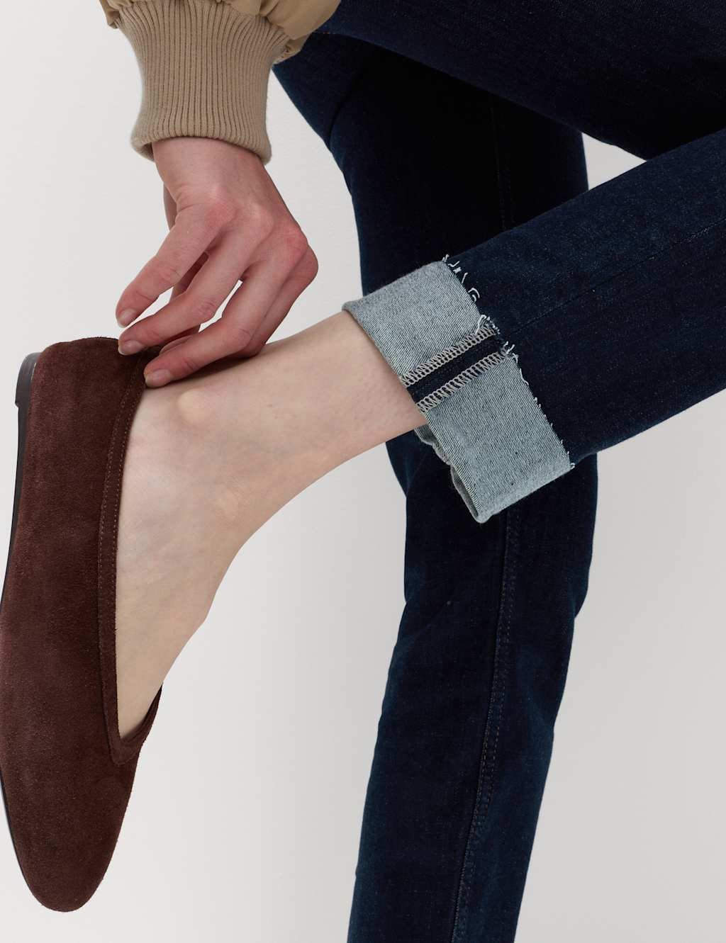 Marks & Spencer M&S Harper Supersoft High Waisted Jeans Indigo - 4