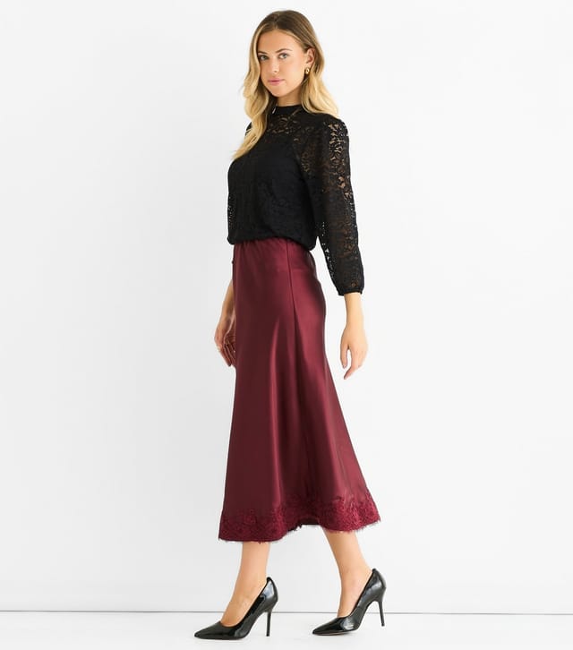 Gini London Women's Black Lace Cropped Sleeve Blouse Gini London New Look - 3