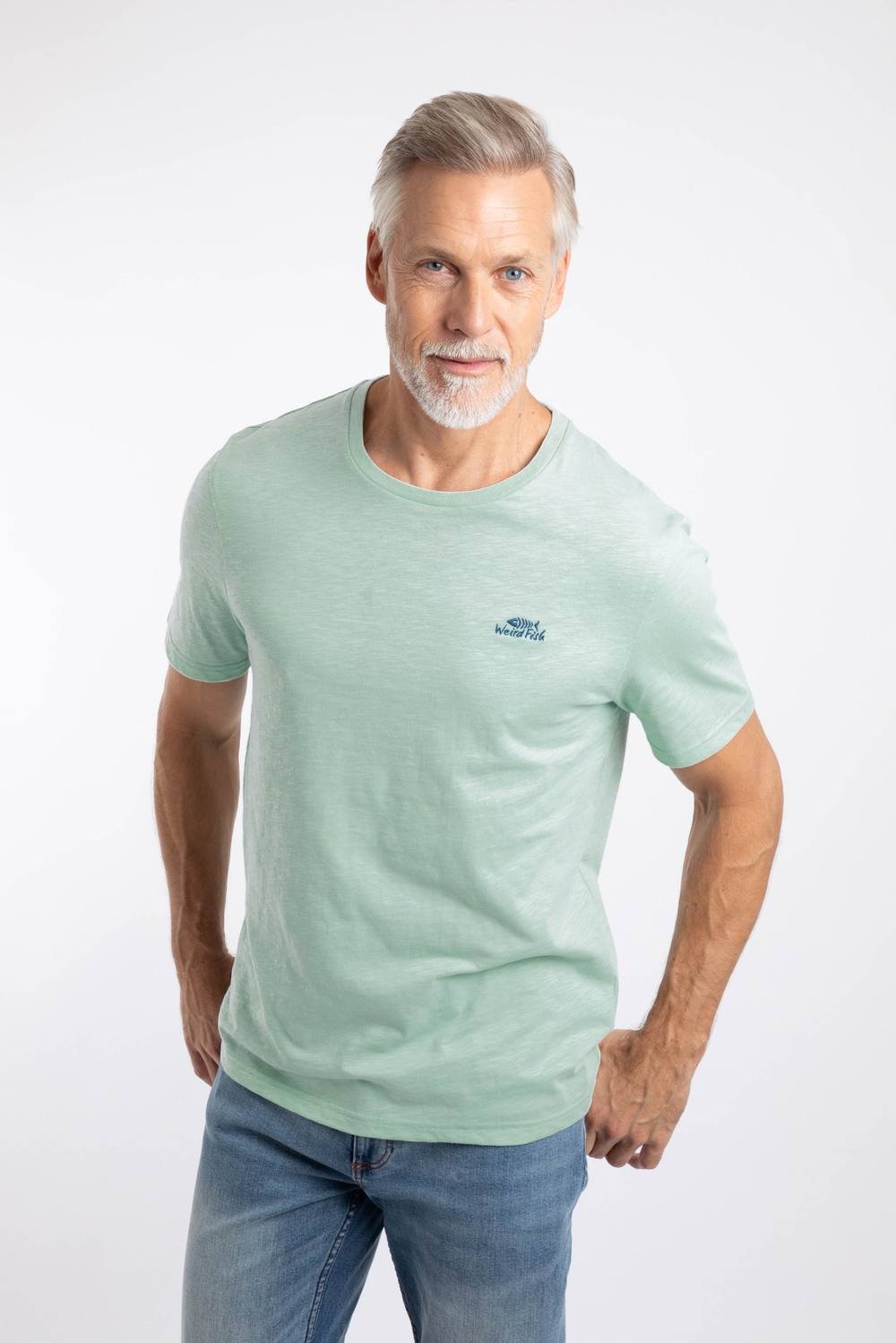 Weird Fish Weird Fish Men's Fished Branded T-Shirt in Mint - 4