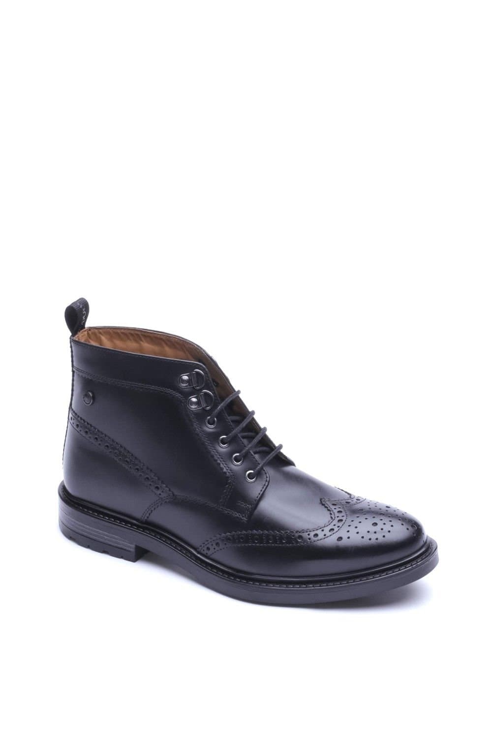 Base London Base London Men's Foster Brogue Boot in Black