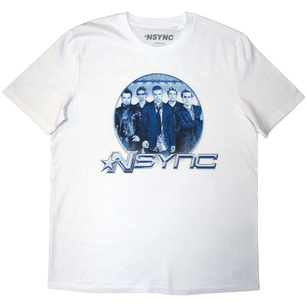 NSYNC NSYNC Men's Band T-Shirt in White