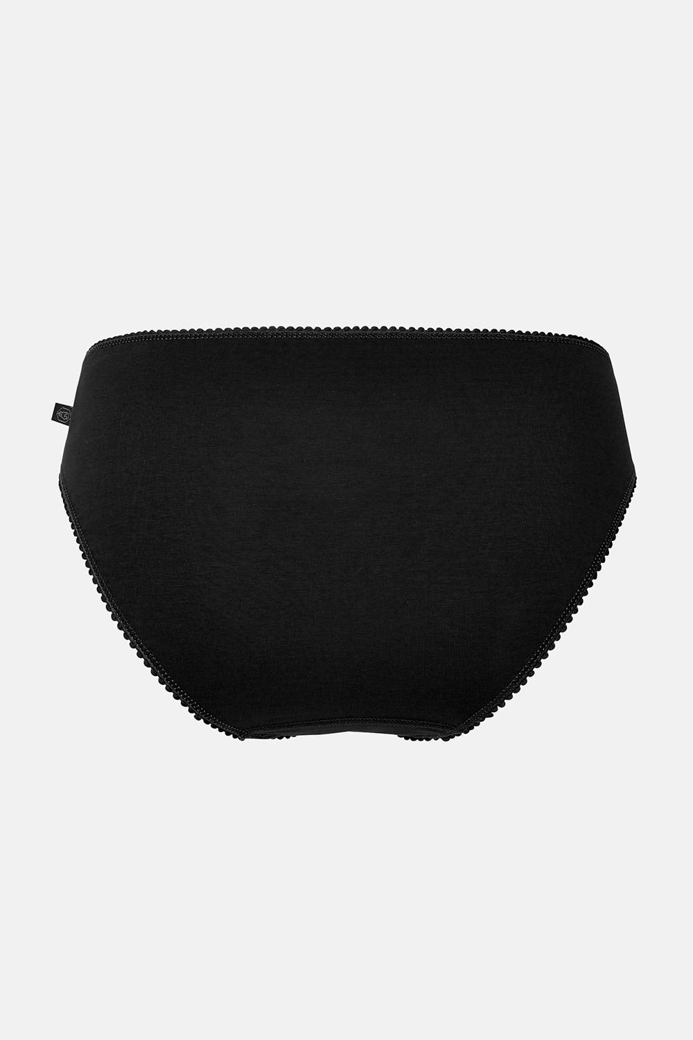 British Boxers British Boxers Women's Pack of Four "Black" Bamboo High Leg Knickers in Black - 4