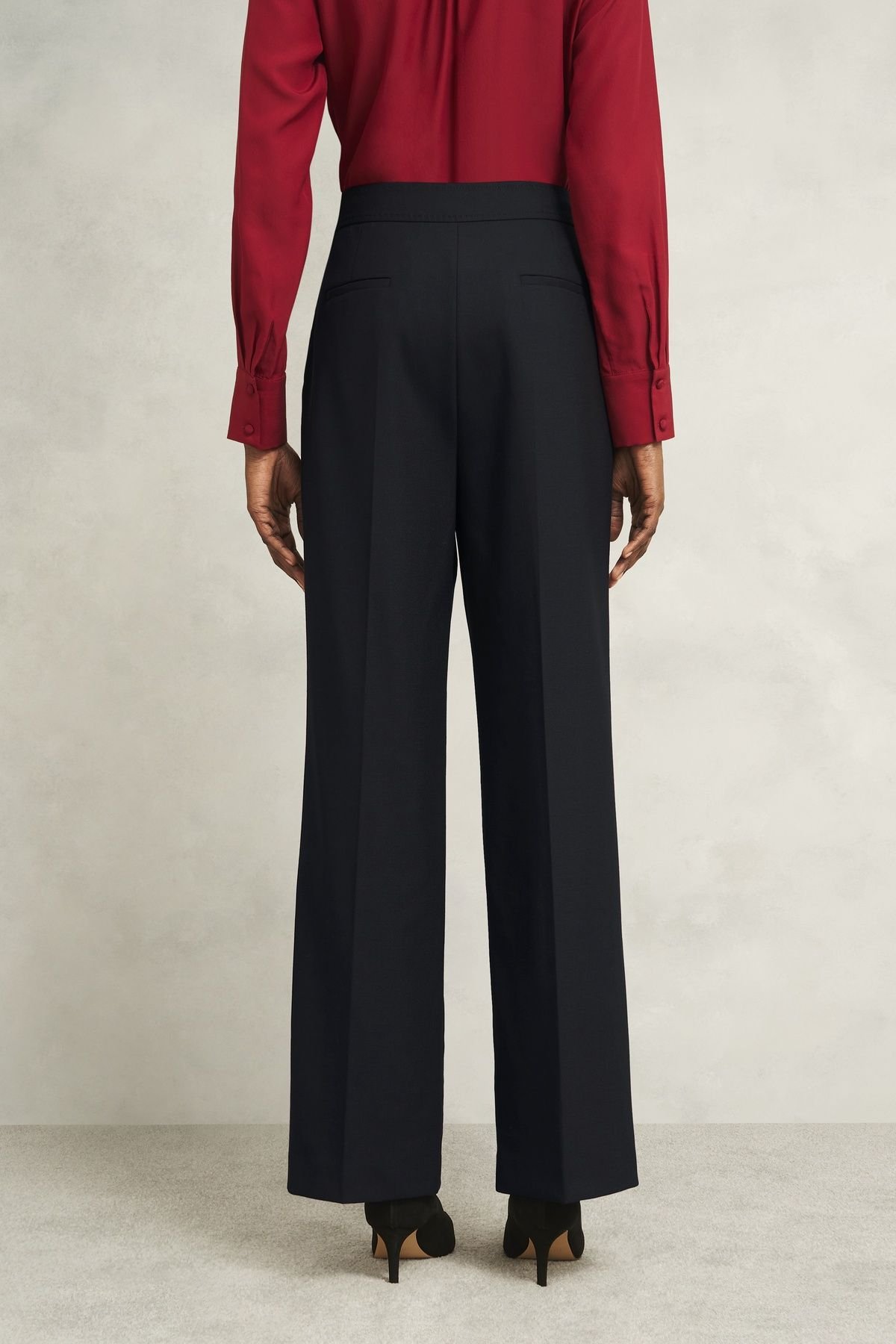 Hobbs London Hobbs London Women's Heidi Wide leg Trousers in True Black - 4