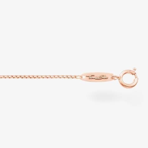 Thomas Sabo THOMAS SABO Women's Rose Gold Plated 50cm Mini Square Belcher Chain KE1106-415-12-L50V