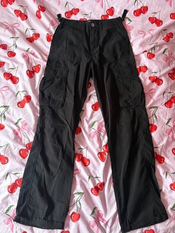 Bershka Black cargo pants