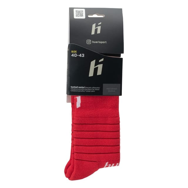 Huari Huari Men's Lony Football Socks in Dark Red - 3