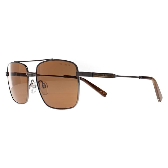 Ted Baker Ted Baker Men's Rectangle Shiny Light Gunmetal Brown TB1720 Elijah in Grey - 2