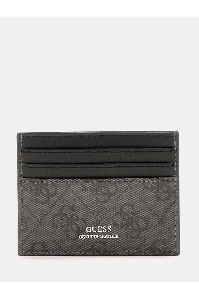 Guess Guess Men's All Over Logo Cardholder Black - 2