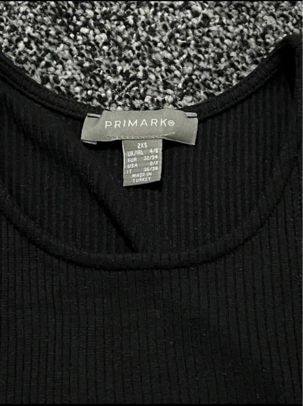 Primark Primark ribbed black body suit | Size 2XS