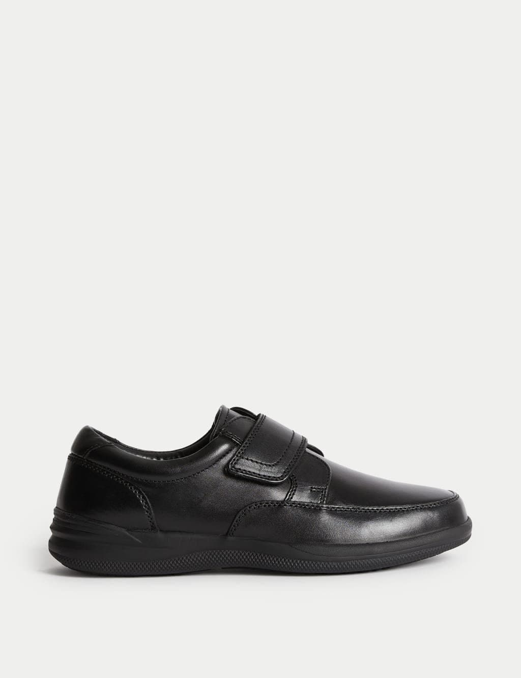 Marks & Spencer M&S Wide Fit Leather Riptape Shoes Black
