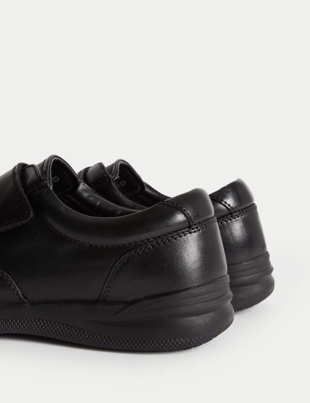 Marks & Spencer M&S Wide Fit Leather Riptape Shoes Black - 2