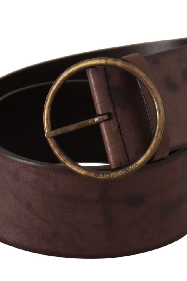 Dolce & Gabbana Dolce & Gabbana Women's Leather Belt Brown Model in Dark Brown - 2