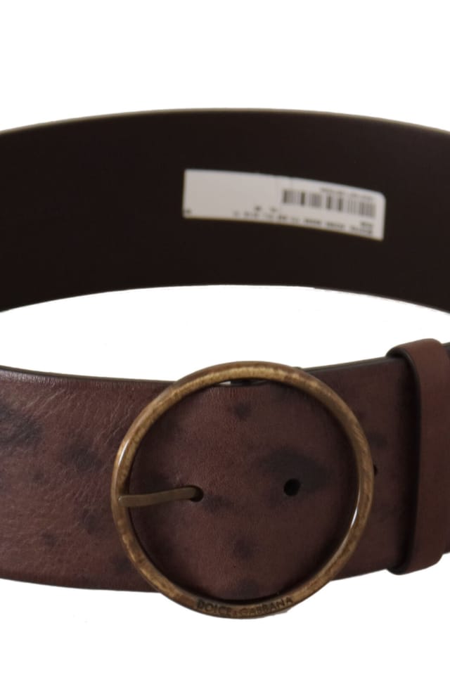 Dolce & Gabbana Dolce & Gabbana Women's Leather Belt Brown Model in Dark Brown - 3