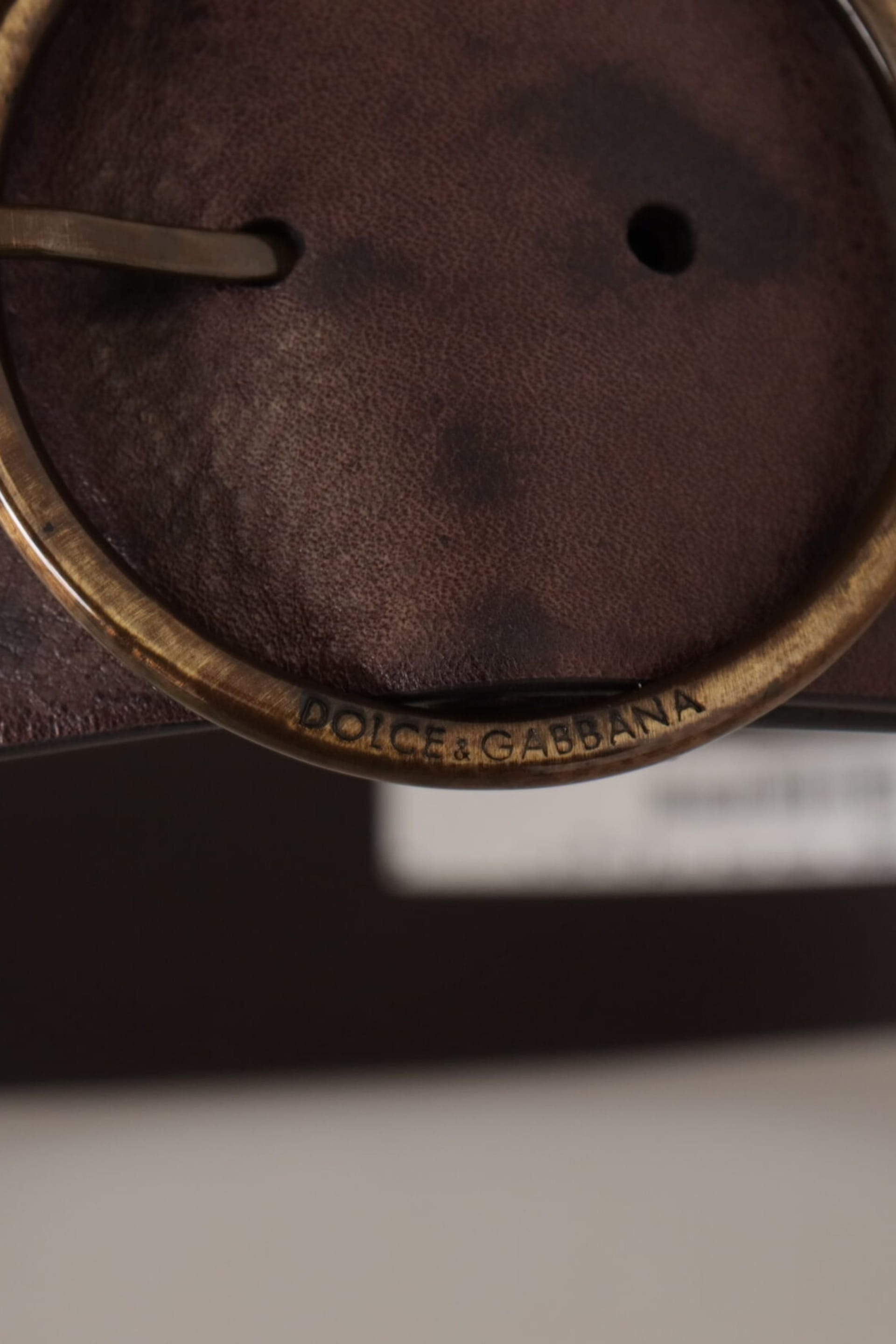 Dolce & Gabbana Dolce & Gabbana Women's Leather Belt Brown Model in Dark Brown - 4