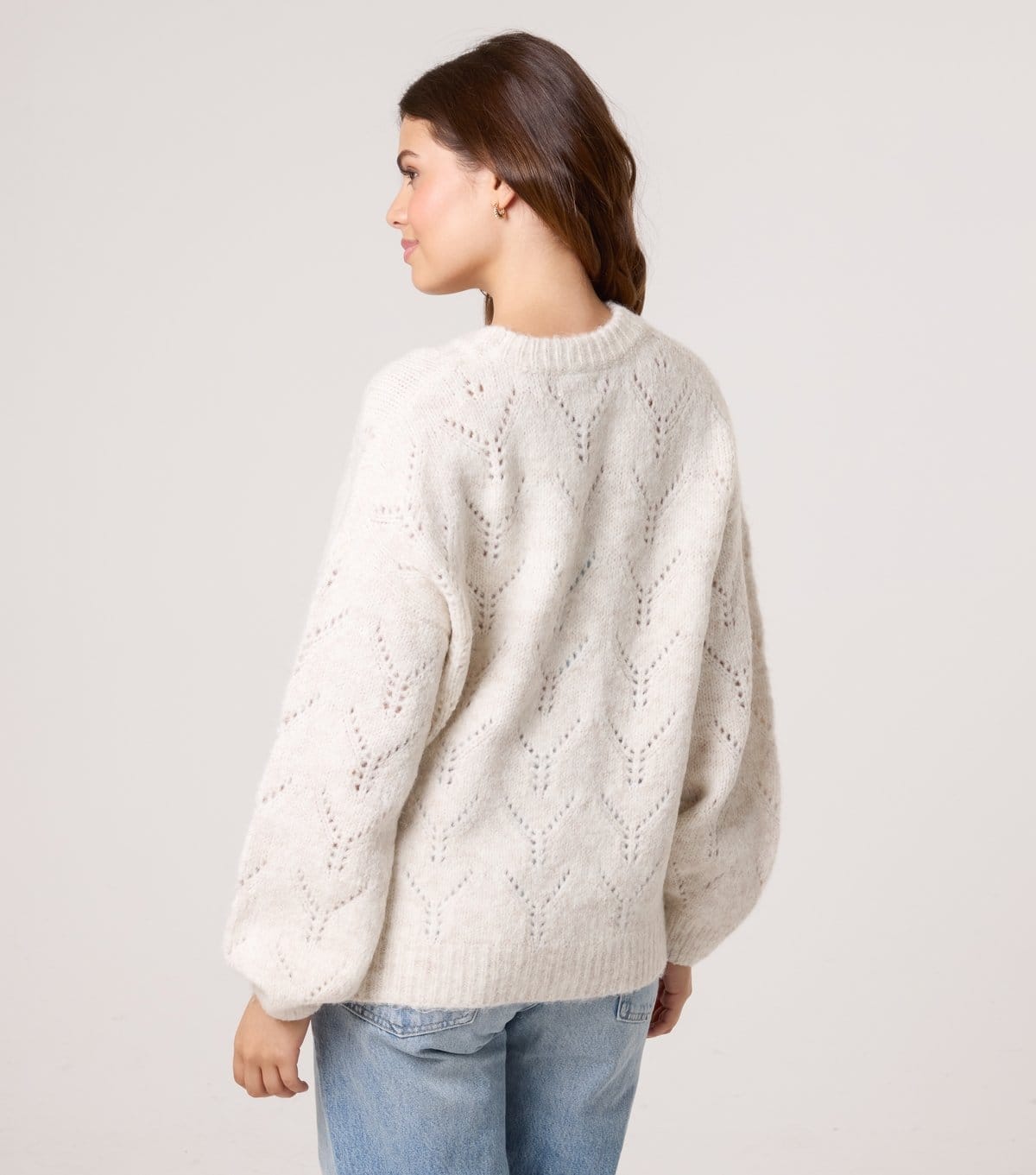 Blue Vanilla Women's Stone Open Knit Jumper Blue Vanilla New Look - 4