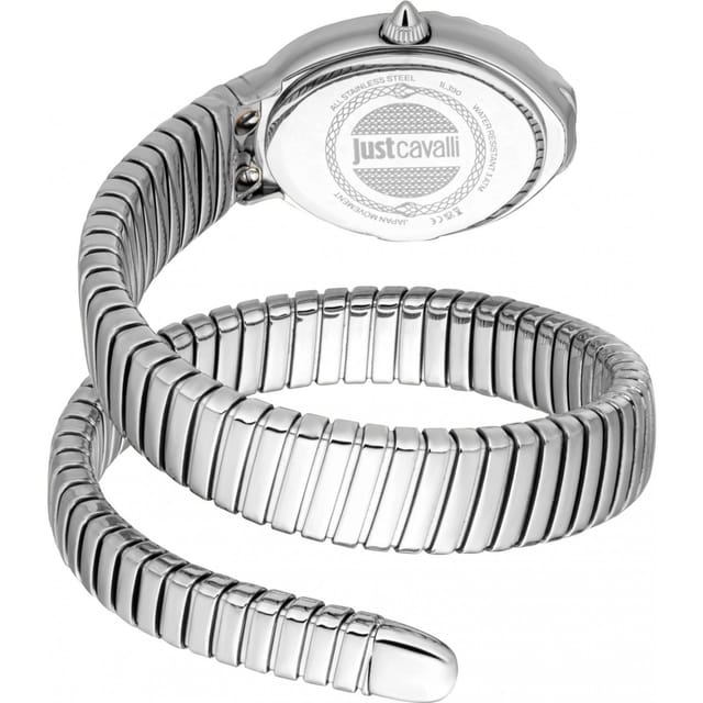 Just Cavalli Just Cavalli Women's JC1L390M0015 Signature Snake 22mm Quartz Watch in Silver - 2