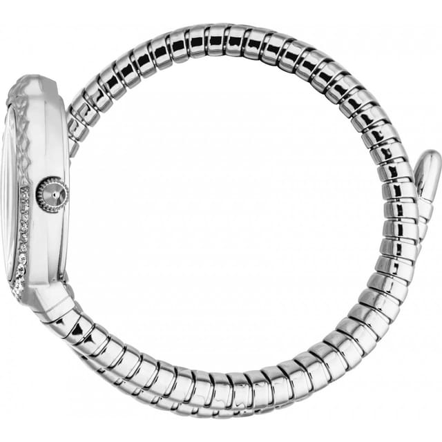 Just Cavalli Just Cavalli Women's JC1L390M0015 Signature Snake 22mm Quartz Watch in Silver - 3