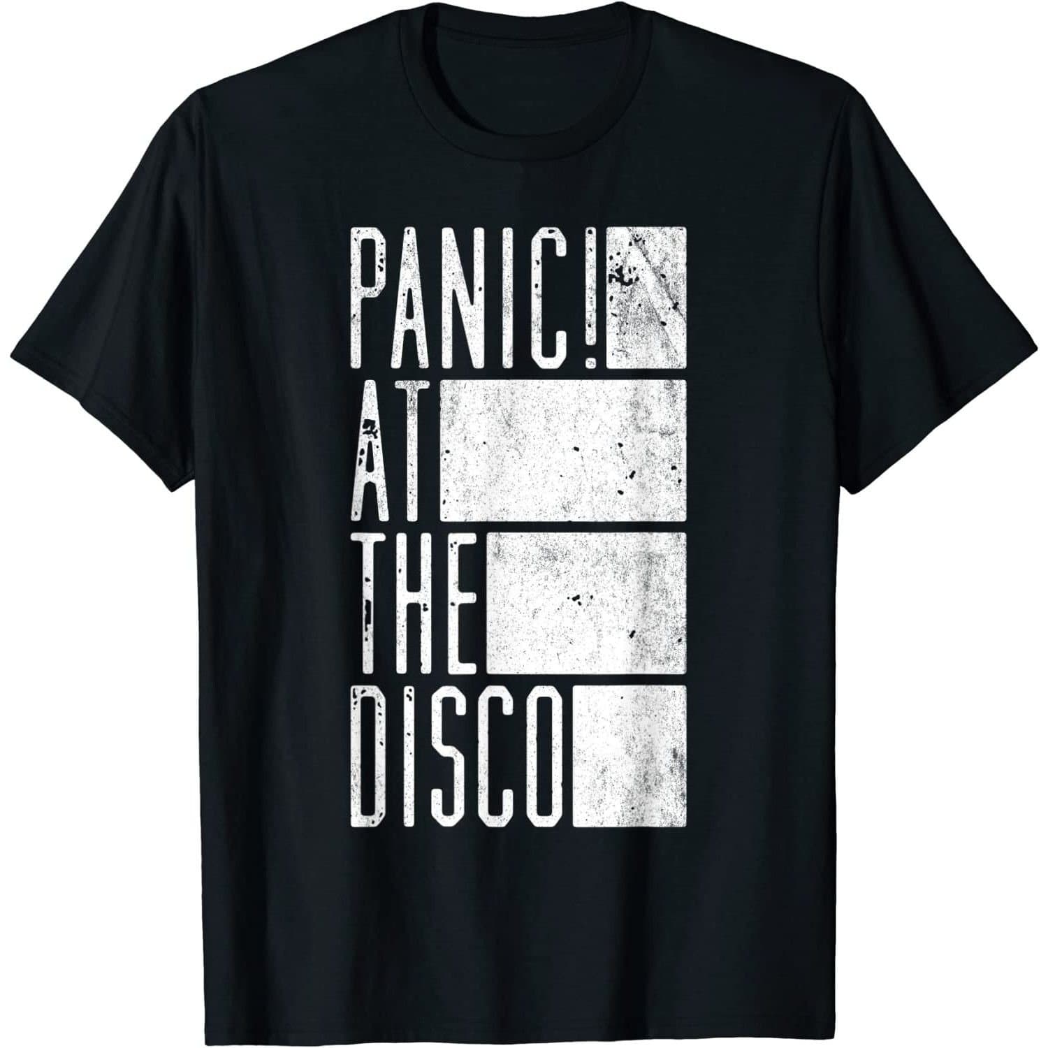 Panic at the Disco Panic at the Disco Men's Bar Cotton T-Shirt in Black