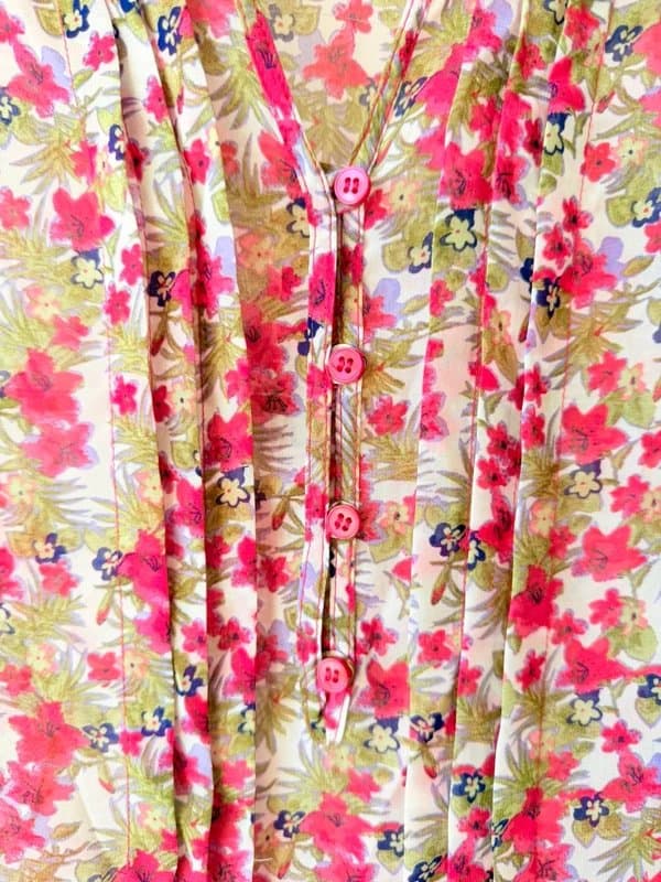 M&Co Pink Floral Ruffle Blouse