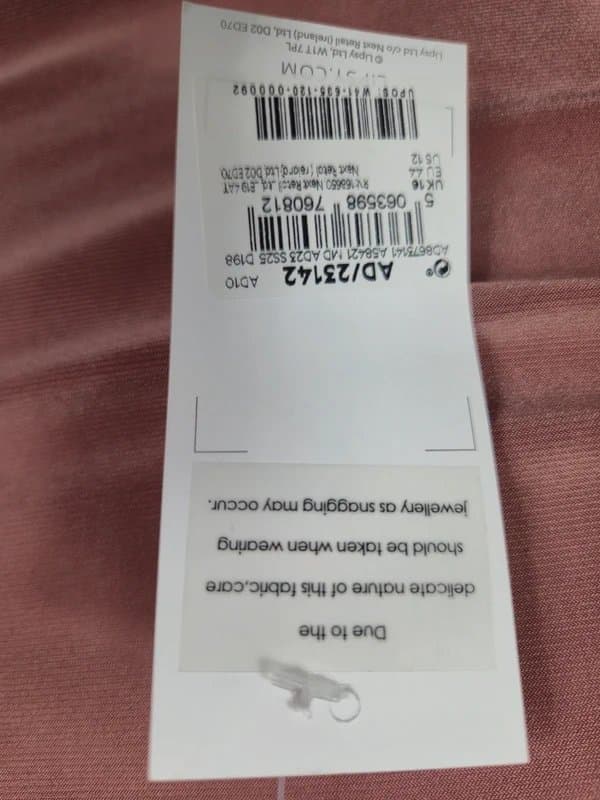 Lipsy Next lipsy ruched cowl neck slinky top size 16