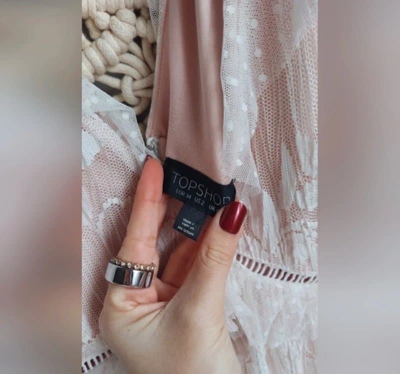 Topshop Topshop lace mini dress