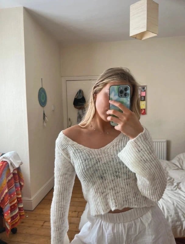 ASOS Asos design white knit jumper - 1