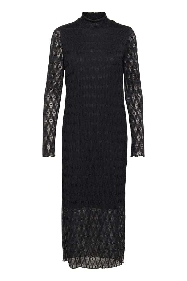 Saint Tropez Saint Tropez Women's HattieSZ Midi Dress Lace Long Sleeves in Black - 2