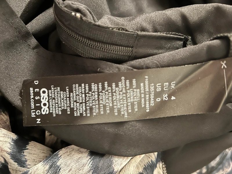 ASOS ASOS Zebra print long chiffon skirt size 4 - 1