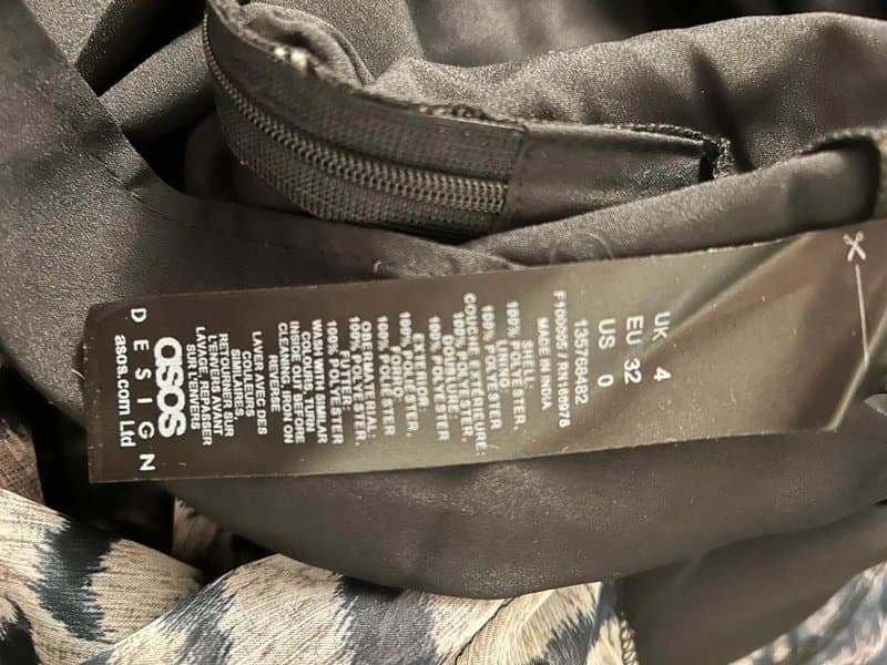 ASOS ASOS Zebra print long chiffon skirt size 4