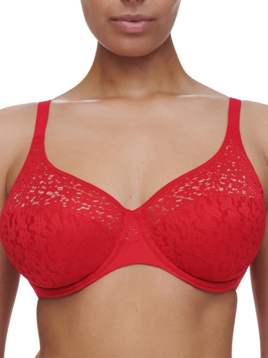 Chantelle Chantelle Women's Easy Feel Norah Covering Moulded Bra in Red - 3