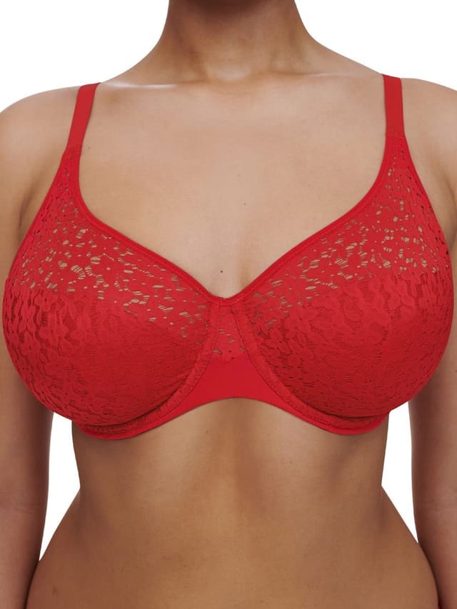 Chantelle Chantelle Women's Easy Feel Norah Covering Moulded Bra in Red - 3