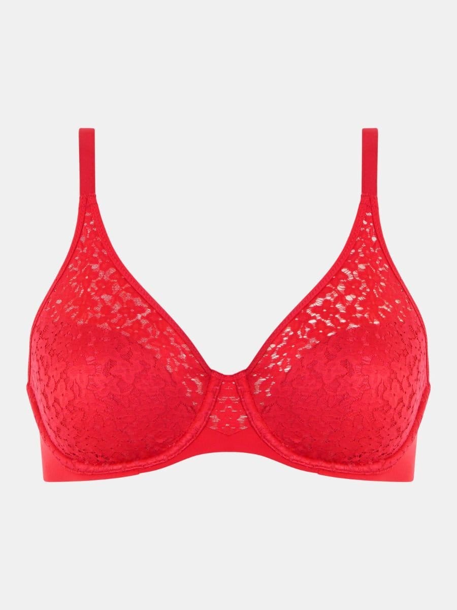 Chantelle Chantelle Women's Easy Feel Norah Covering Moulded Bra in Red - 4