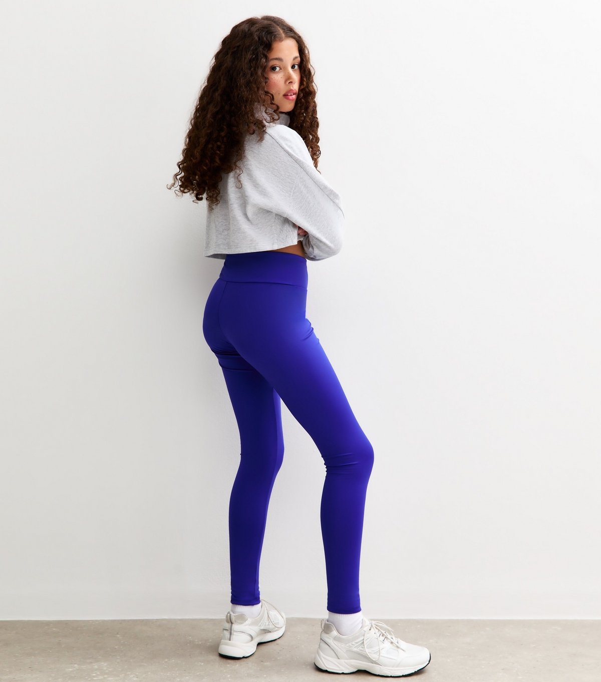 New Look Girls' Blue High Waist Sports Leggings New Look - 4