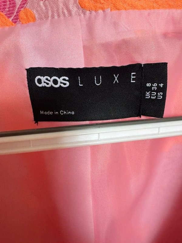 ASOS ASOS Luxe plunge blazer dress with chiffon sash