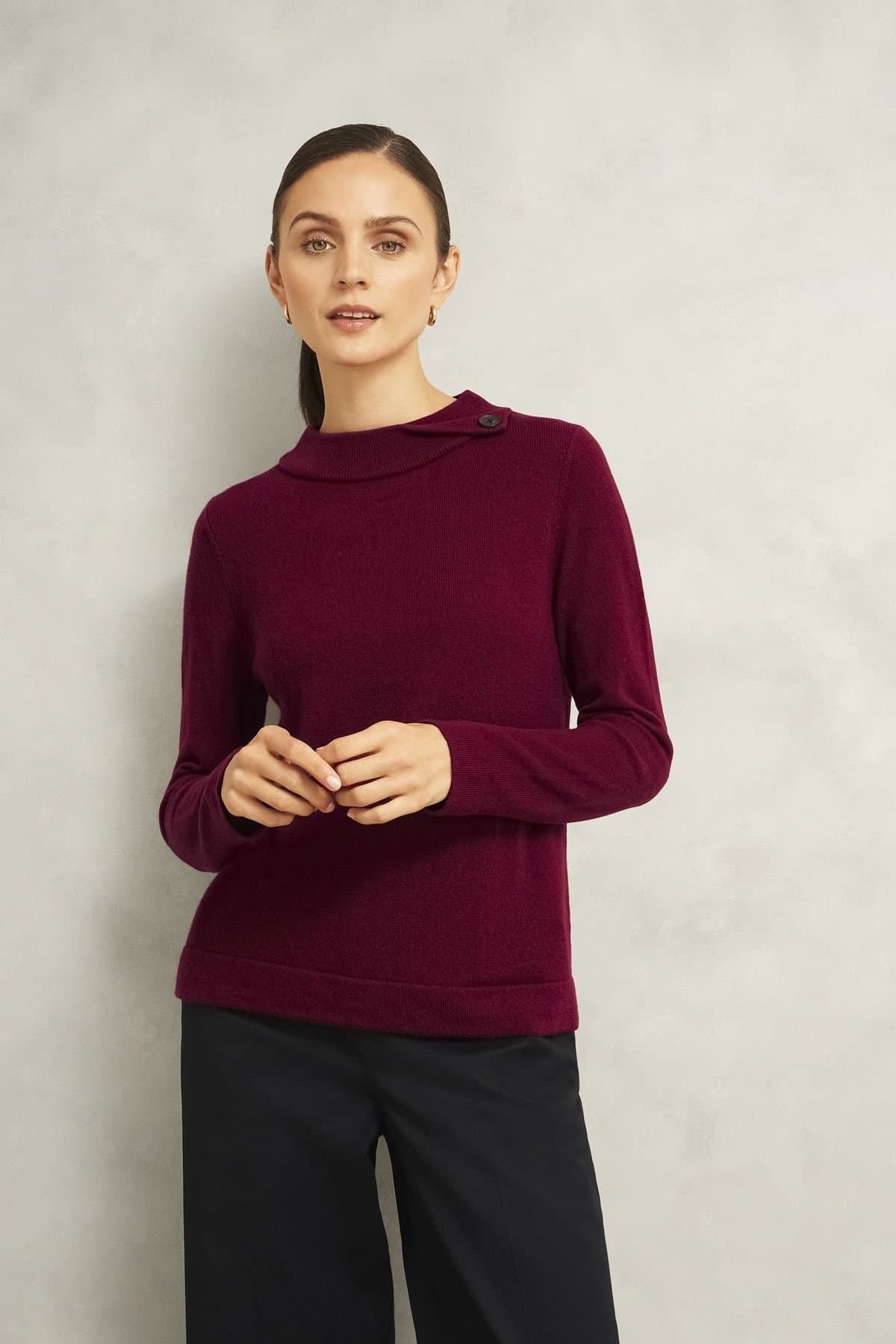 Hobbs London Hobbs London Women's Talia Jumper in Wine