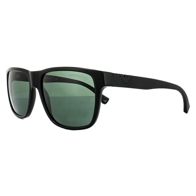 Emporio Armani Emporio Armani Men's Rectangle Black Grey Green Sunglasses - 2