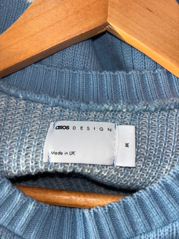ASOS Design Blue Cloud Knit Jumper