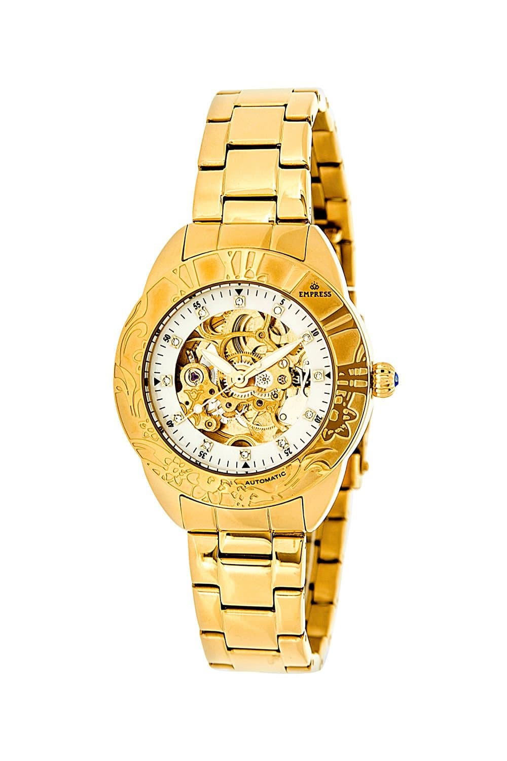 Empress Empress Women's Godiva Automatic MOP Bracelet Watch in Gold