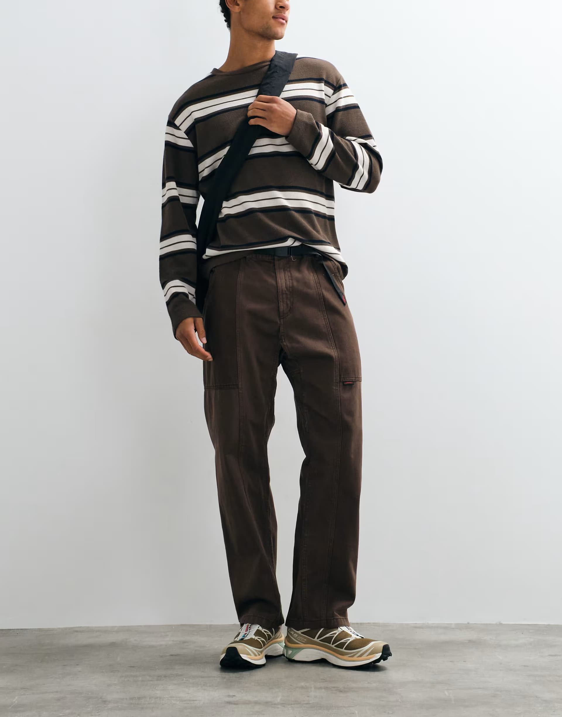 ASOS Gramicci gadget loose fit trousers in brown