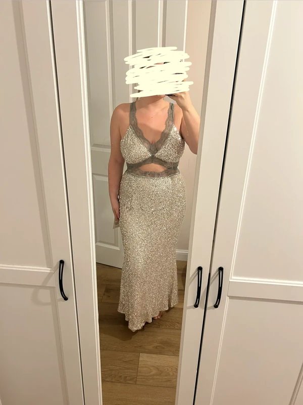 Never Fully Dressed Never Fully Dressed Mimi Sequin Lace Midaxi Dress Size 14 - 1