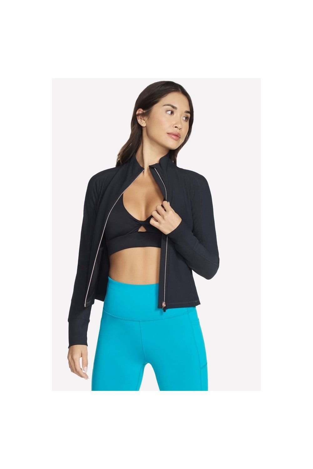 Skechers Skechers Women's GOflex Rib Jacket in Black - 4