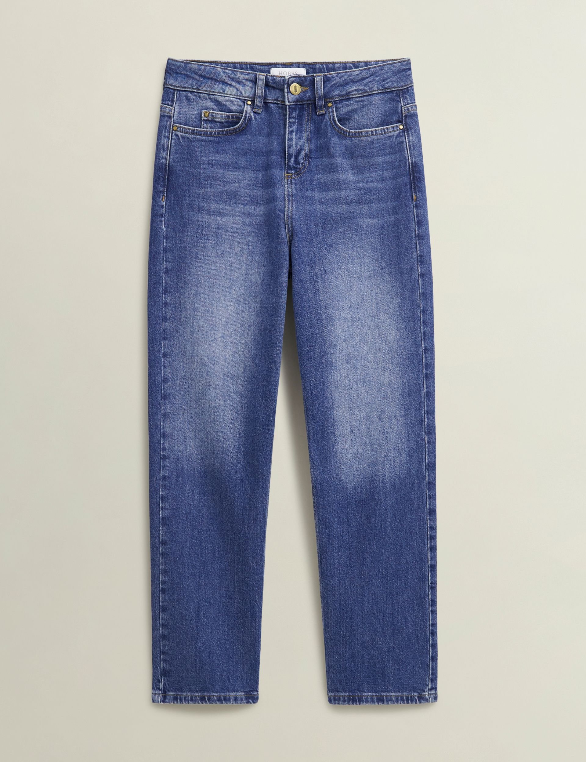 Hobbs London Hobbs London Women's Shea Straight Jeans in Mid Blue - 2