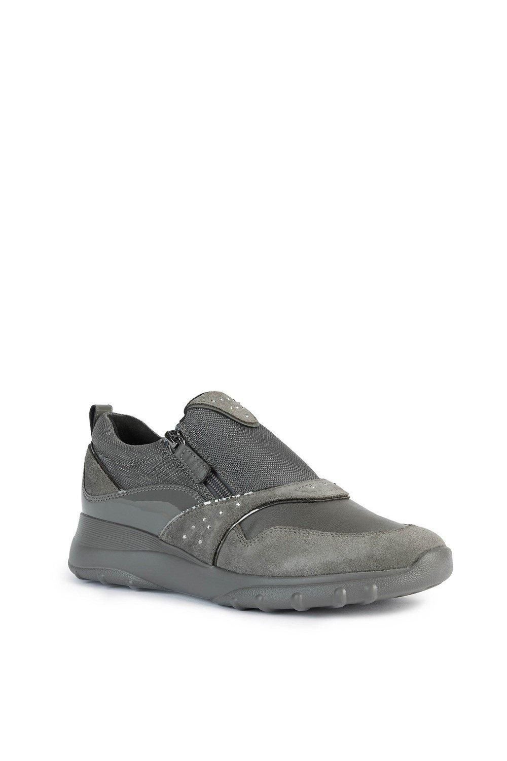 Geox Geox Women's Dark Grey 'D Zosma B' Suede Sneakers - 3