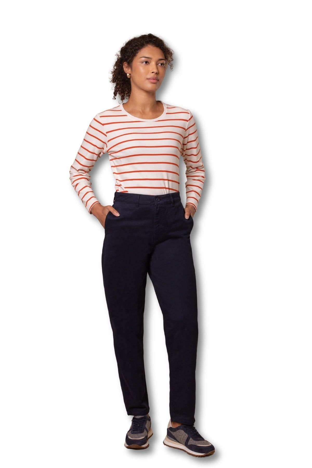 Celtic & Co Celtic & Co Women's Barrel Leg Pant in Dark Navy - 1