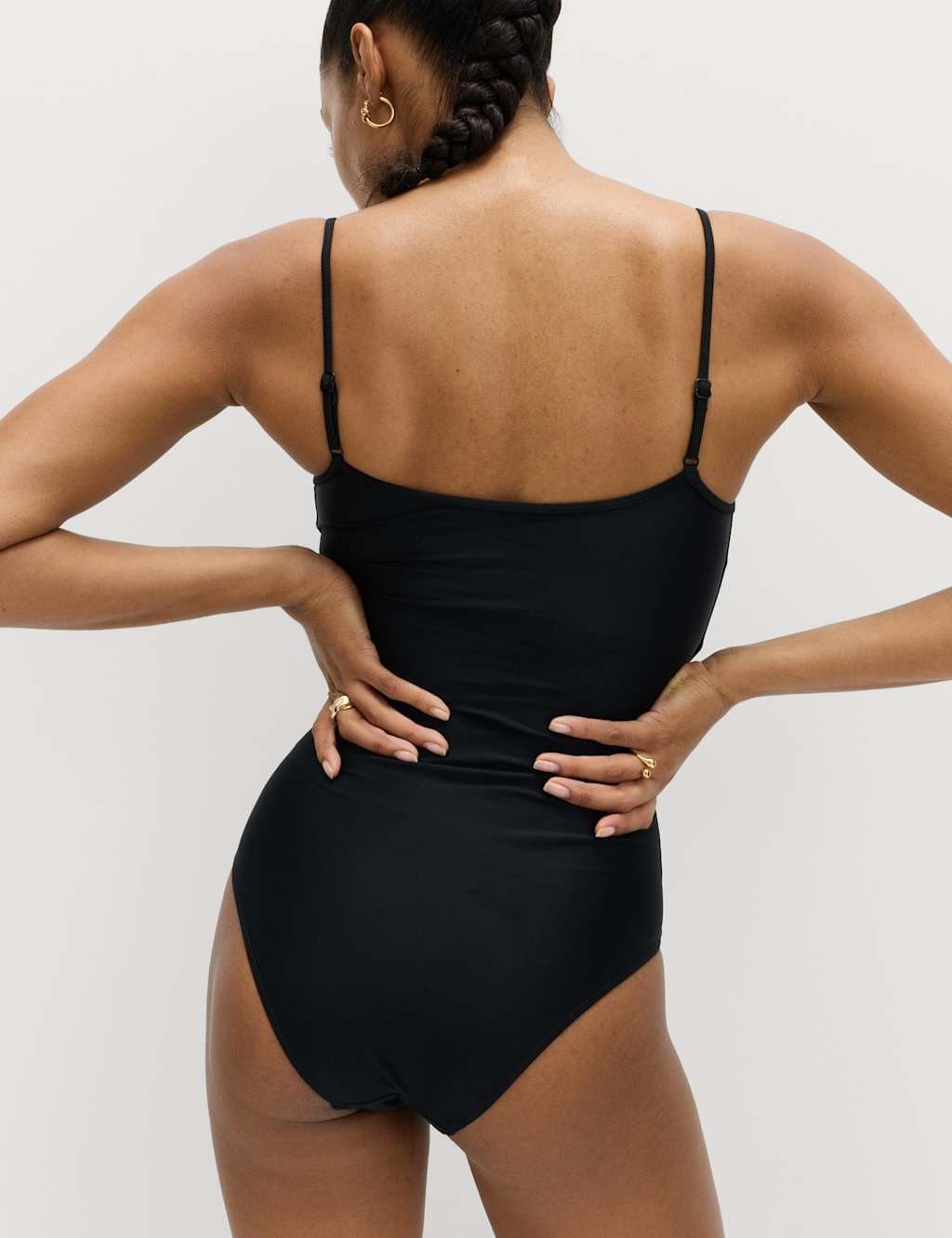 Marks & Spencer M&S Cami Scoop Neck Swimsuit Black