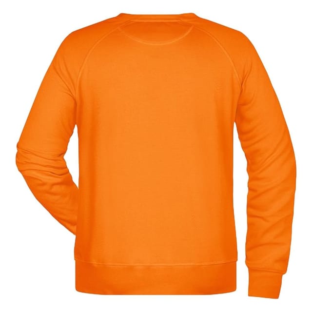 James and Nicholson James and Nicholson Men's Plain Sweatshirt in Orange - 2