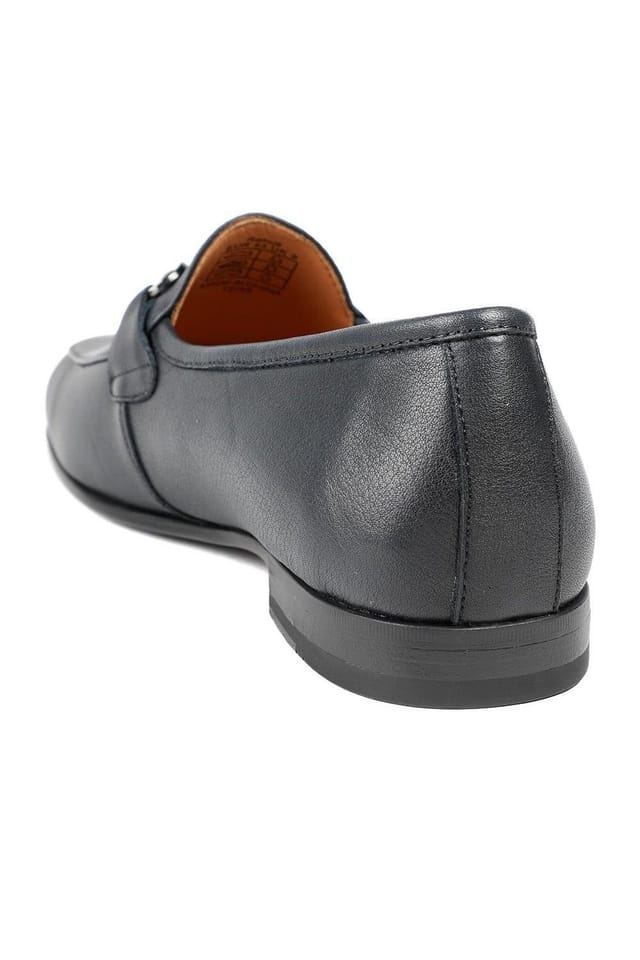 Jones Bootmaker Jones Bootmaker Men's Remus Leather Slip On Loafers in Navy - 3