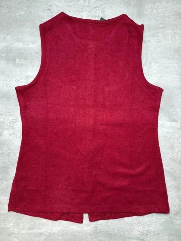 New Look Women’s Burgundy Waistcoat (UK 14) Medium