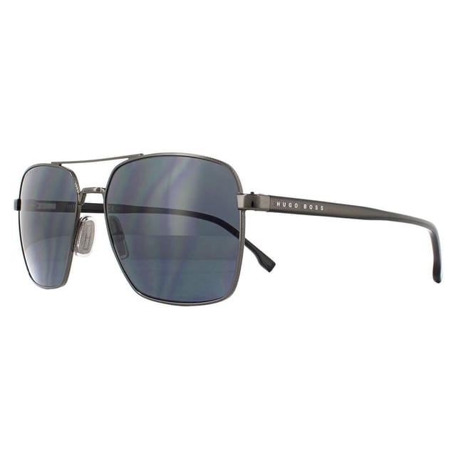 Hugo Boss Hugo Boss Men's Aviator Dark Ruthenium Black Grey BOSS 1045/S - 2