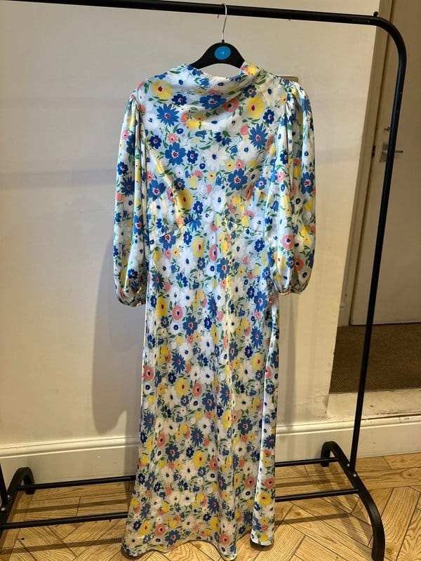 ASOS Design ASOS design blue and pink floral midi dress - 1